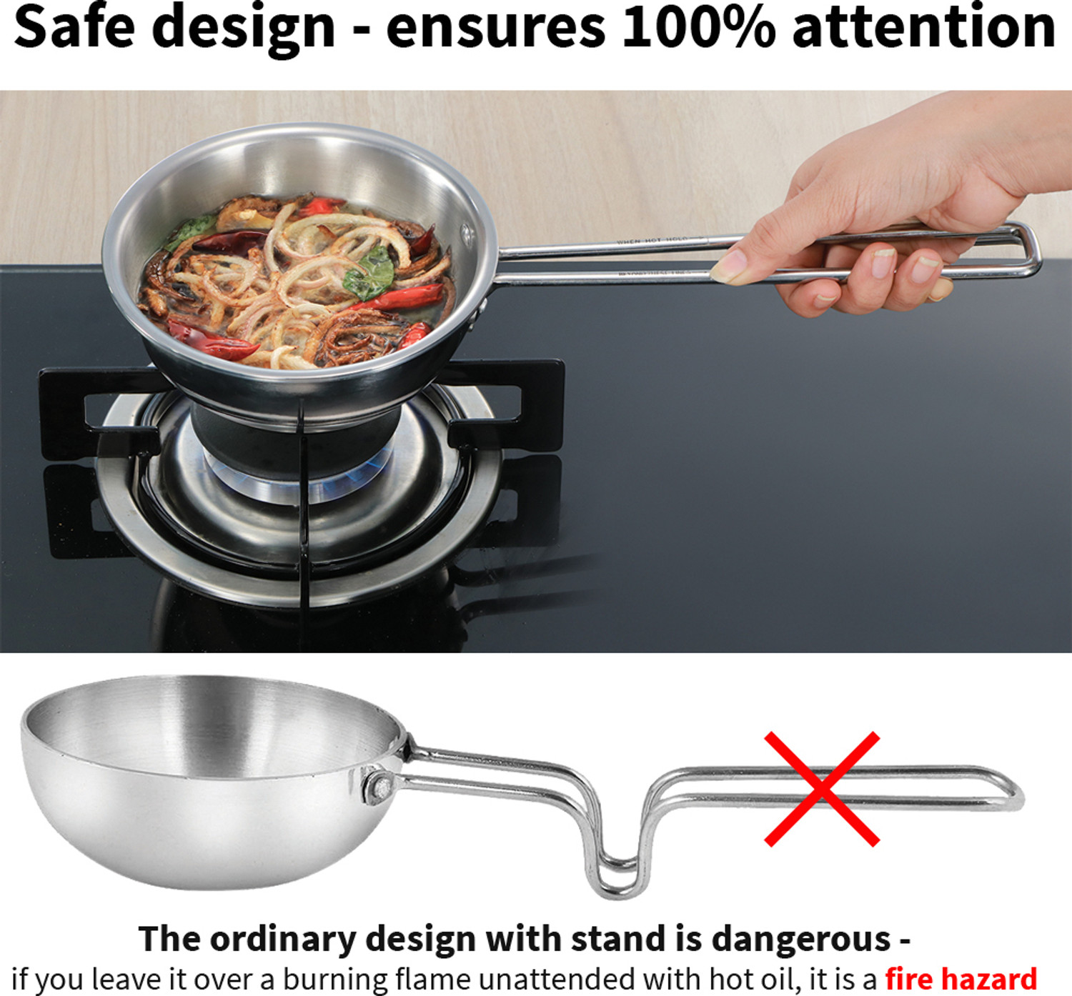 Image of Hawkins 2.5 Cup(STP25) Tadka Pan 14.6 cm diameter 0.6 L capacity