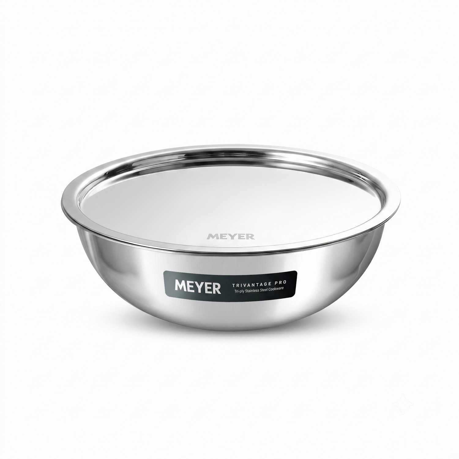 Image of Meyer Trivantage Pro Triply Stainless Steel Tasla with Lid |SS 304 Grade Cookware Tasla with Lid 1.75 L capacity 20 cm diameter