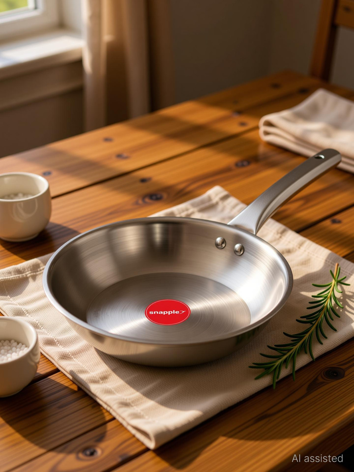 Image of Snapple Premium Triply - Induction Bottom Cookware Fry Pan 22 cm diameter 1.25 L capacity