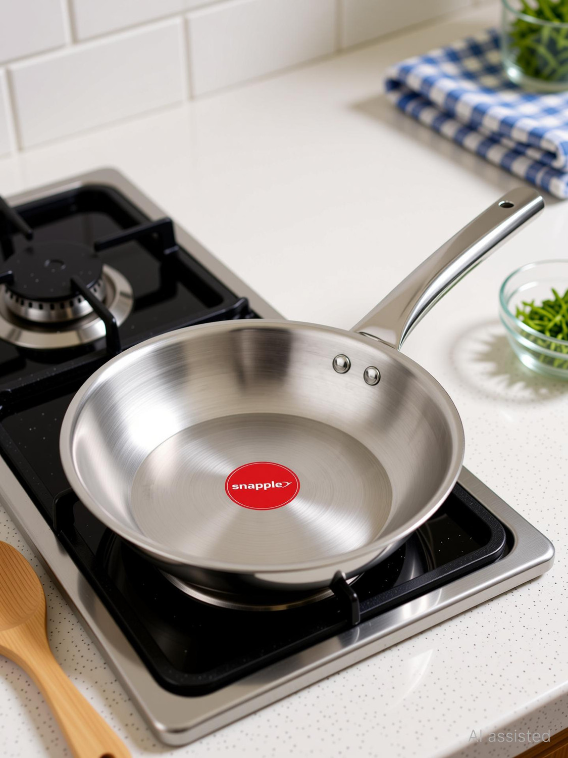 Image of Snapple Premium Triply - Induction Bottom Cookware Fry Pan 22 cm diameter 1.25 L capacity