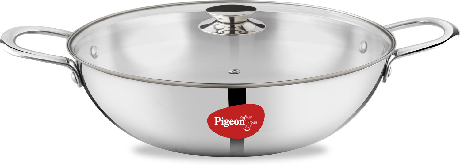 Image of Pigeon Kadhai 26 cm diameter with Lid 2.8 L capacity