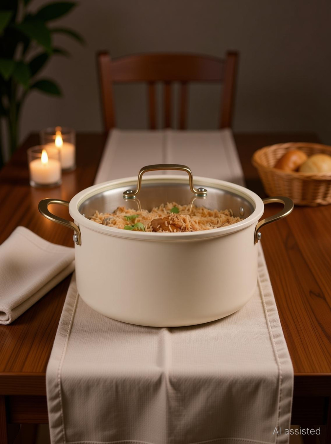 Image of CaROTE Carote Triply California Casserole Pot 24 cm diameter 2.4 L capacity with Lid