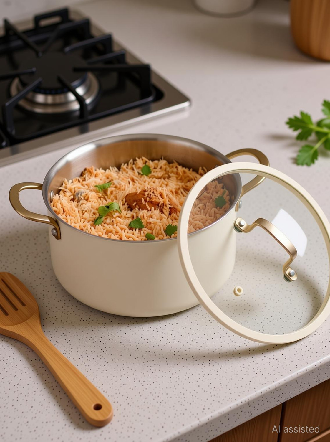 Image of CaROTE Carote Triply California Casserole Pot 24 cm diameter 2.4 L capacity with Lid