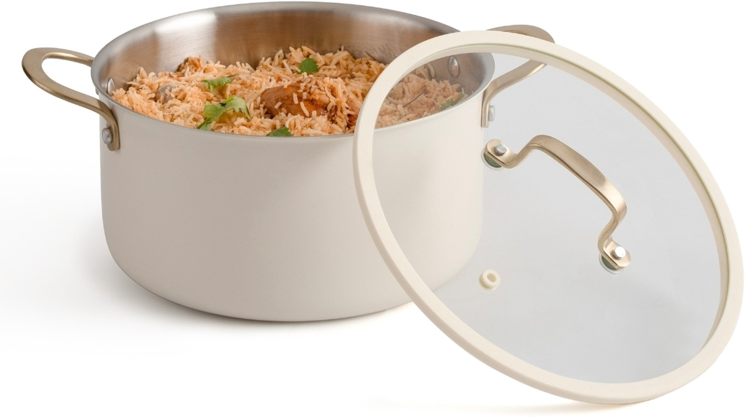 Image of CaROTE Carote Triply California Casserole Pot 24 cm diameter 2.4 L capacity with Lid