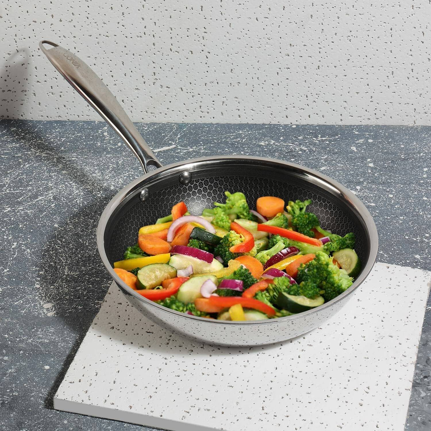 VINOD Platinum Triply X Fry Pan | Frying Pan of 20 cm Diameter