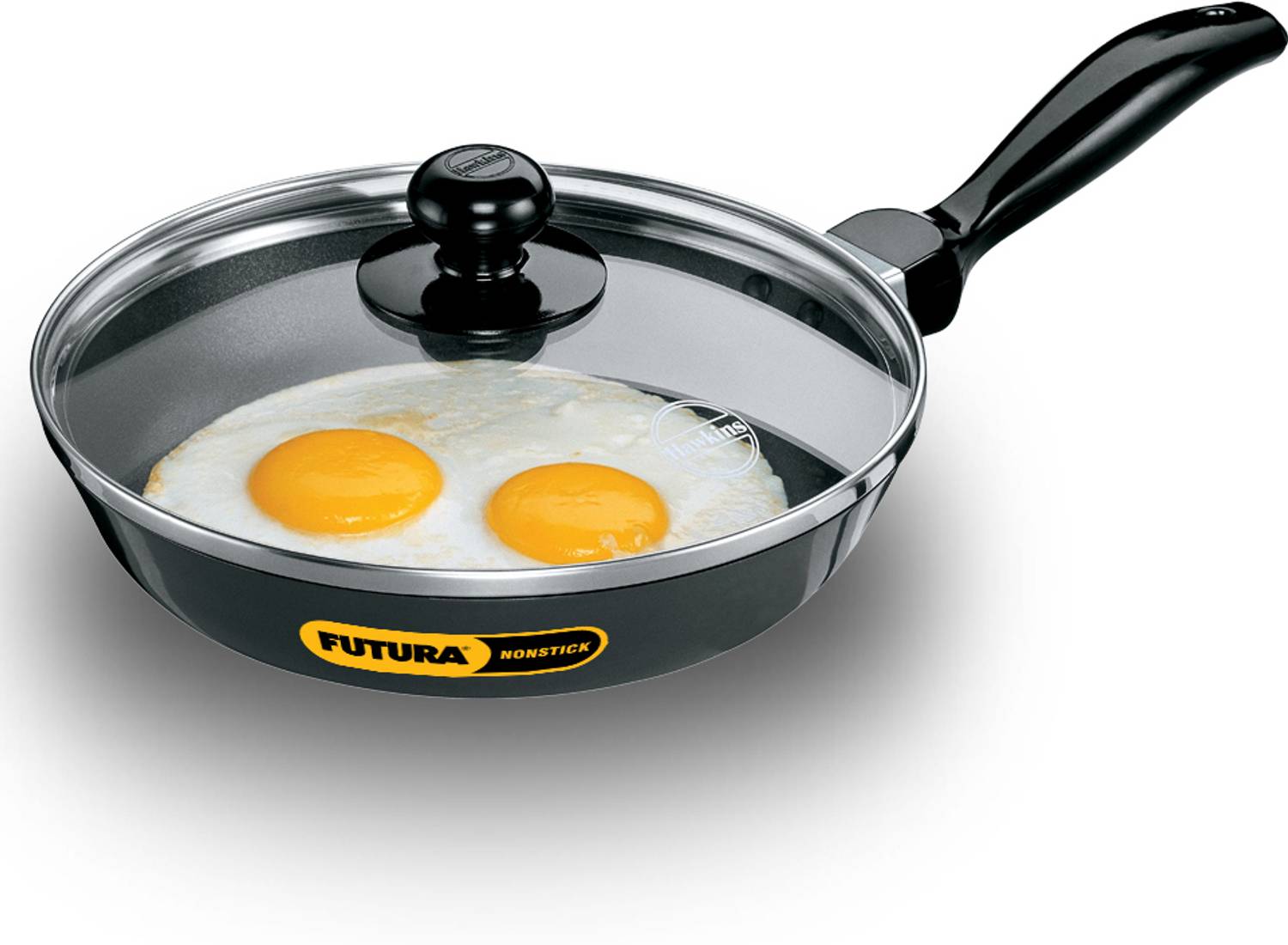 Hawkins 20cm Frying Pan with Lid, Black (NF20G) Fry Pan 20 cm diameter with Lid 1 L capacity — Fry Pans & Cookware Sets