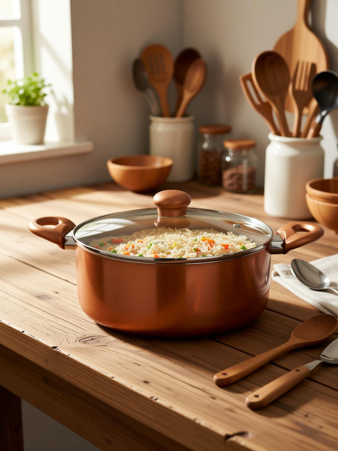 Image of Kreme Sonet Biriyani / Casserole Pot 25.5 cm diameter 4.5 L capacity with Lid