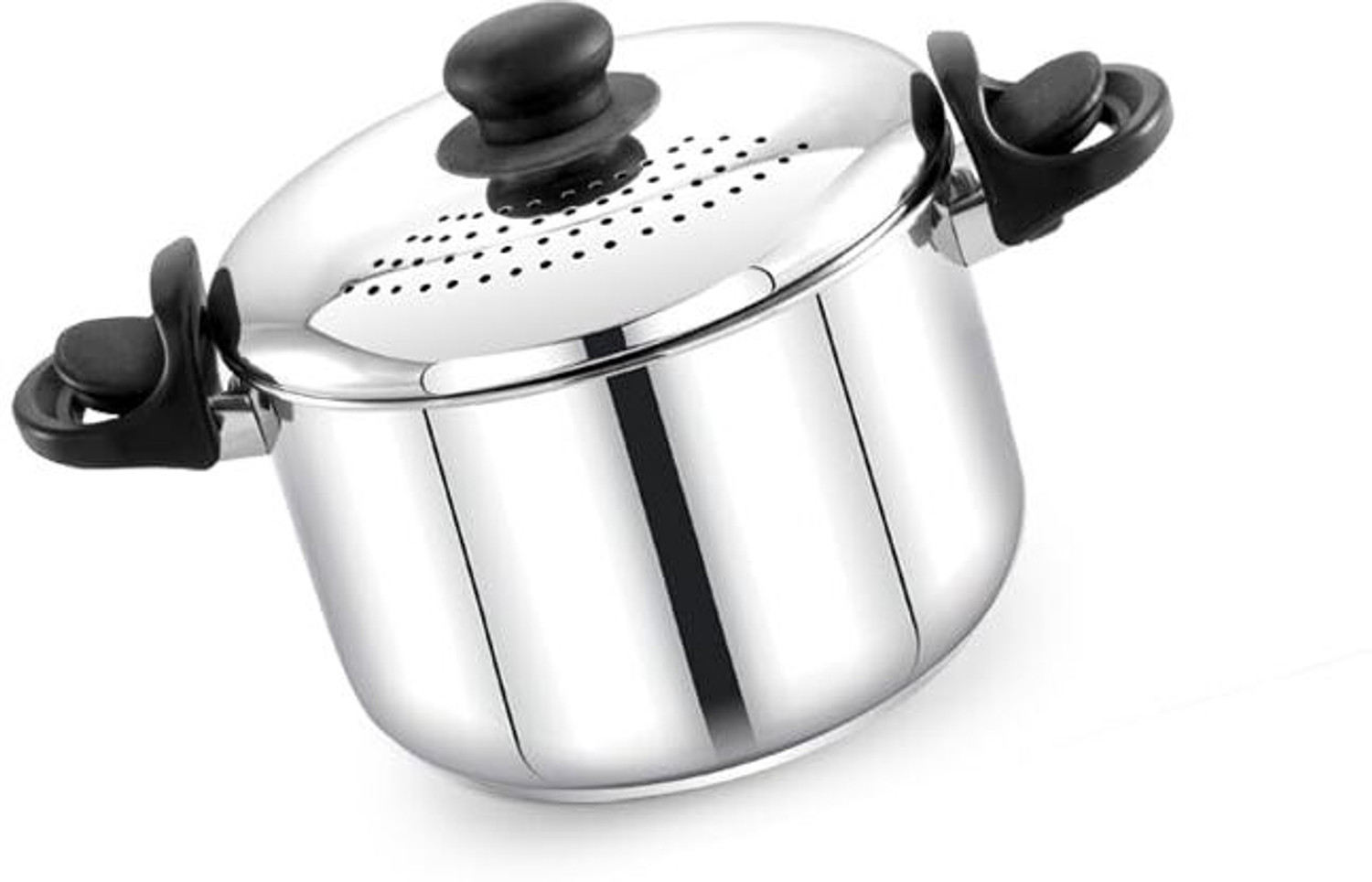 Image of Praylady Stainless Steel Strainer Pot 3L Without Glass Lid - Induction Pot Pot 20 cm diameter 3 L capacity with Lid