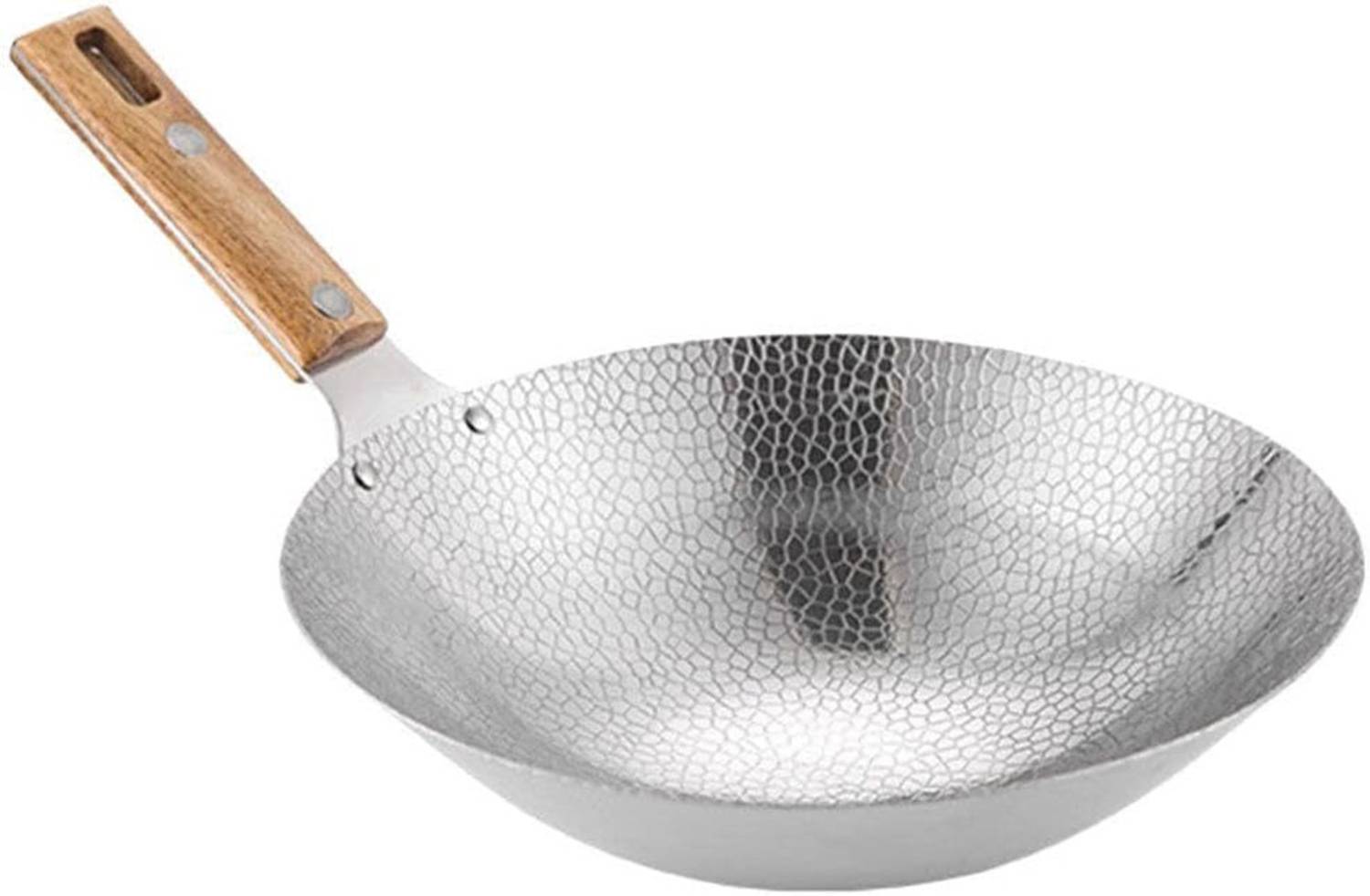 Alark Triply Stainless Steel Tadka Pan Non Stick Induction & Gas Compatible Heavy Duty Fry Pan 35 cm diameter 1.5 L capacity