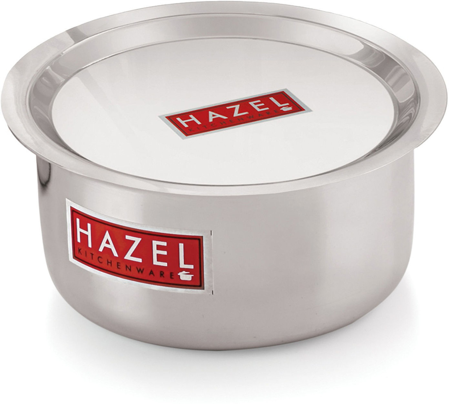 Image of HAZEL Aluminium Tope with Lid Kitchen Utensils for Cooking Combo of Tope with Lid Tope /Bhagona /Patila Set with Lid 1 L capacity 14.4 cm diameter