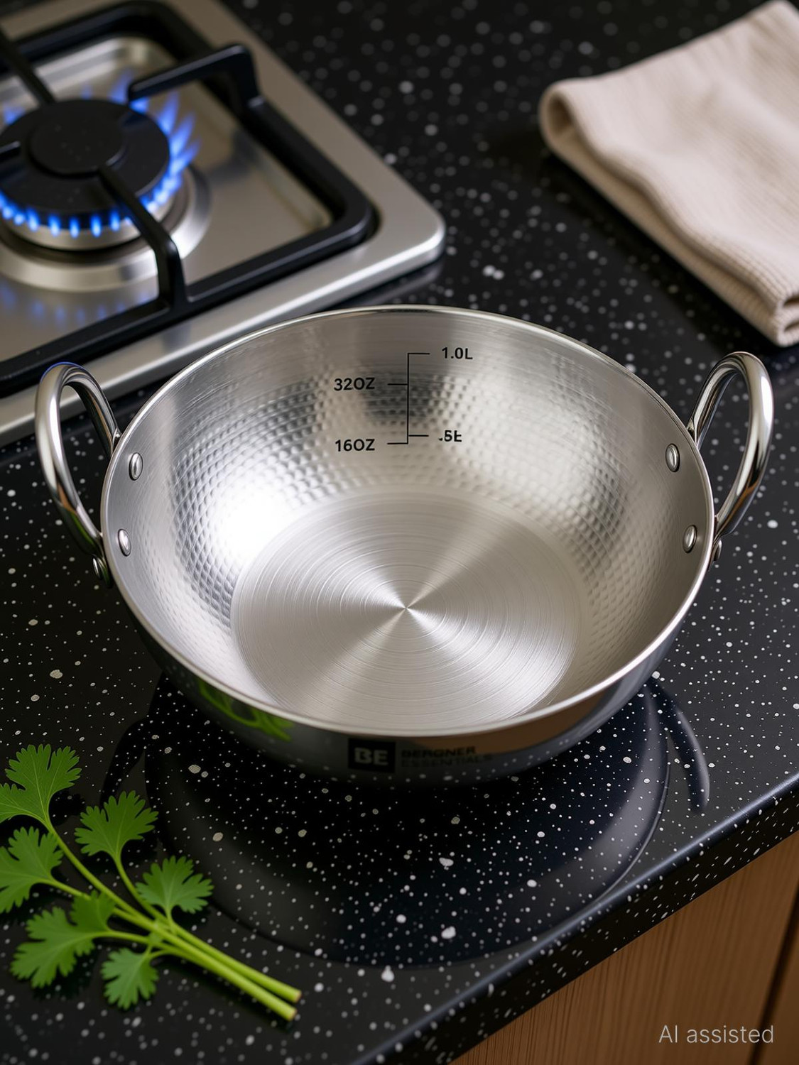 Image of BERGNER BE Essentials Kadhai 16 cm diameter 0.99 L capacity