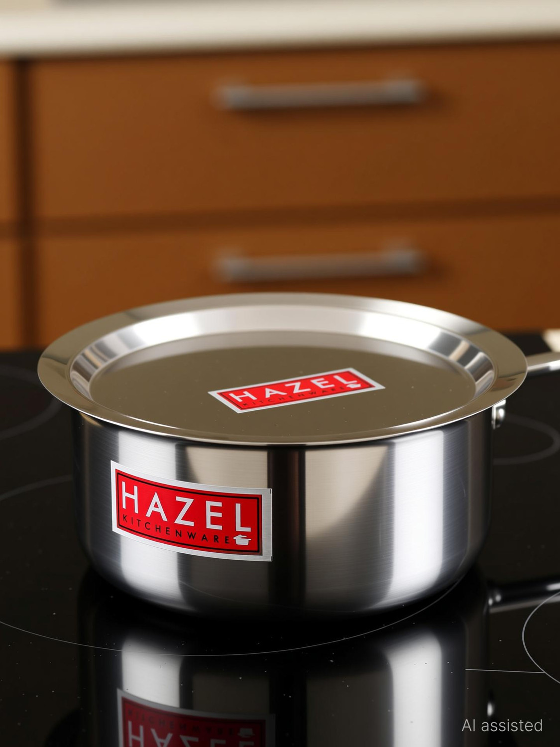 Image of HAZEL Aluminium Tope with Lid Kitchen Utensils for Cooking Combo of Tope with Lid Tope /Bhagona /Patila Set with Lid 2.3 L capacity 18.3 cm diameter