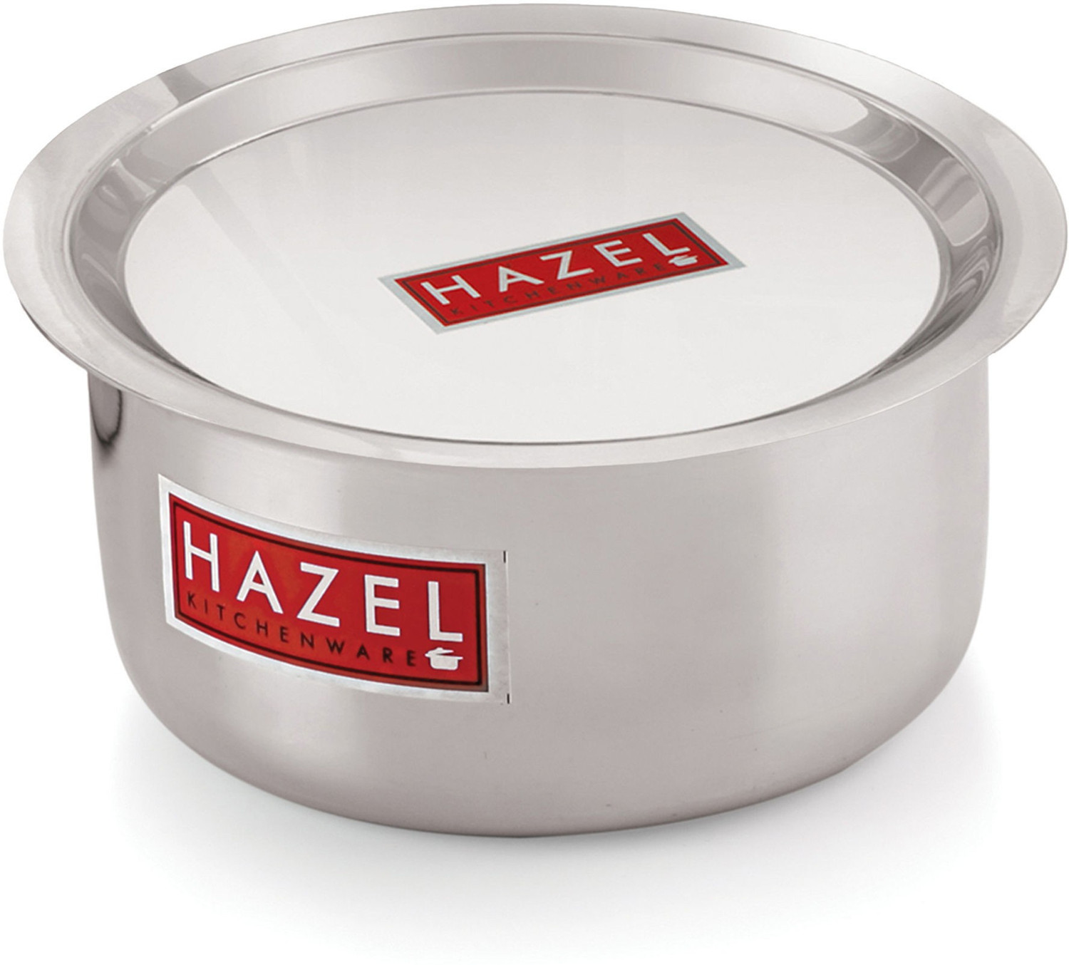 Image of HAZEL Aluminium Tope with Lid Kitchen Utensils for Cooking Combo of Tope with Lid Tope /Bhagona /Patila Set with Lid 2.3 L capacity 18.3 cm diameter