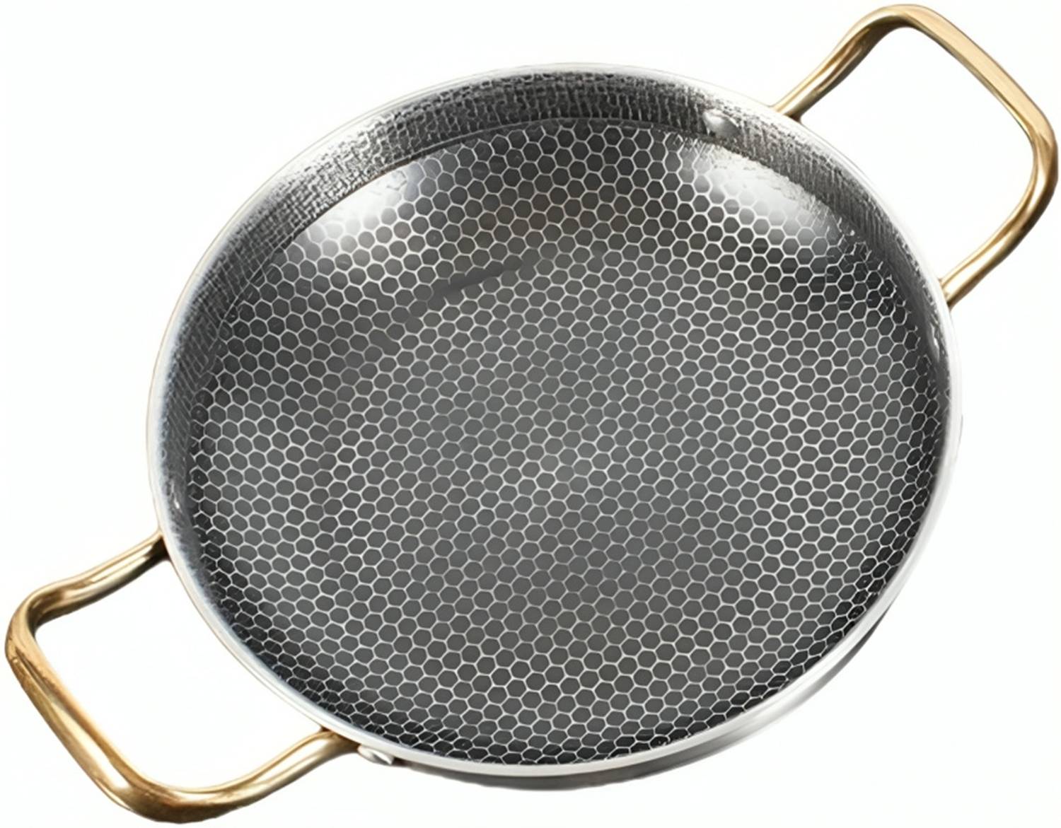 Alark Triply Stainless Steel Tadka Pan Non Stick Induction & Gas Compatible Heavy Duty Fry Pan 33 cm diameter 1.5 L capacity