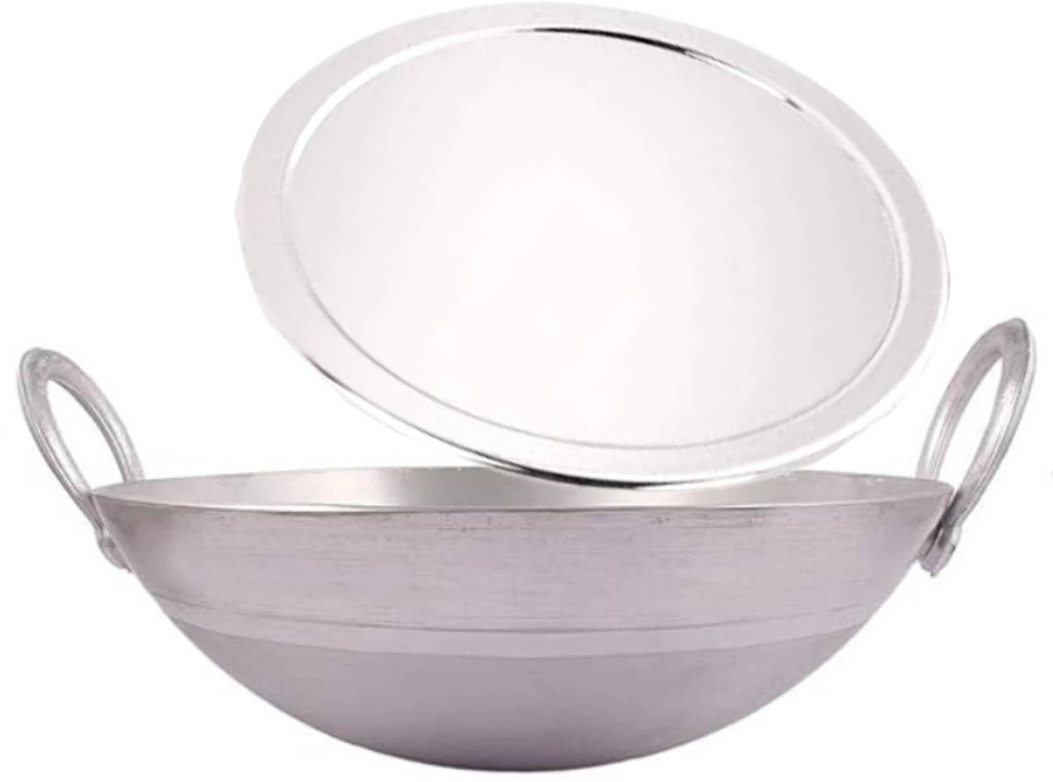 ARGKW Aluminium 1 Litre Kadhai with Lid / Ideal for 1-2 Person(Unbreakable Handle) Kadhai 27.94 cm diameter with Lid 1 L capacity