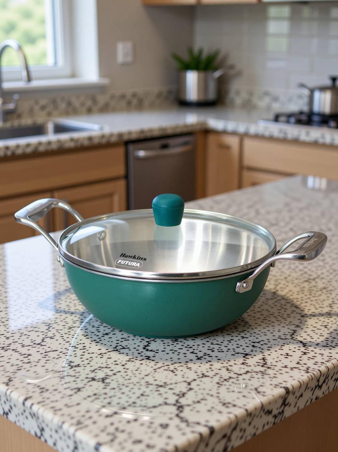 kimmyさん専用13500フライングホヌ 1/150=約50cm グリーン Hawkins Olive Pro Triply Stainless Steel Deep-Fry Pan (POSK25G