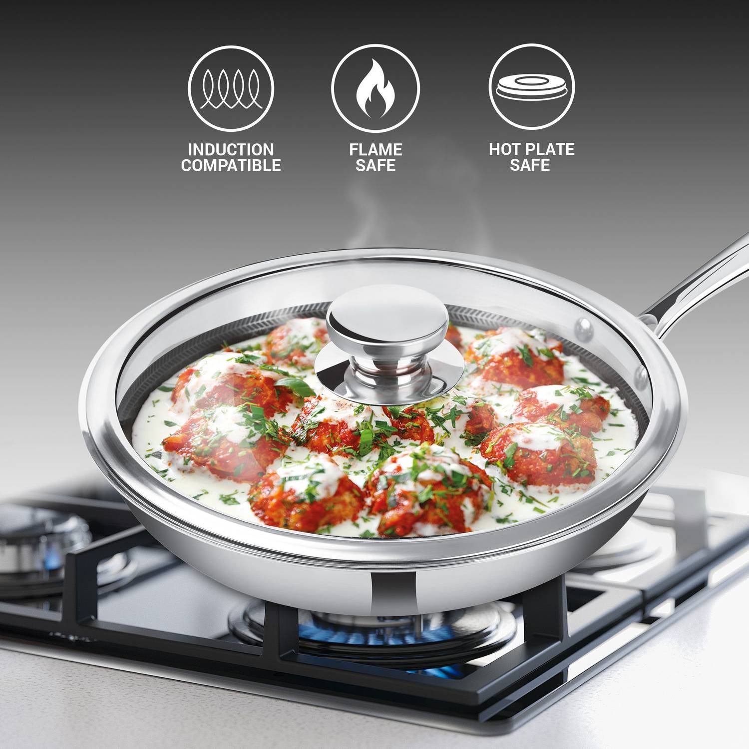 調理器具 Michele MILTON Procook Triply Hexa Tech Induction Stainless Steel with