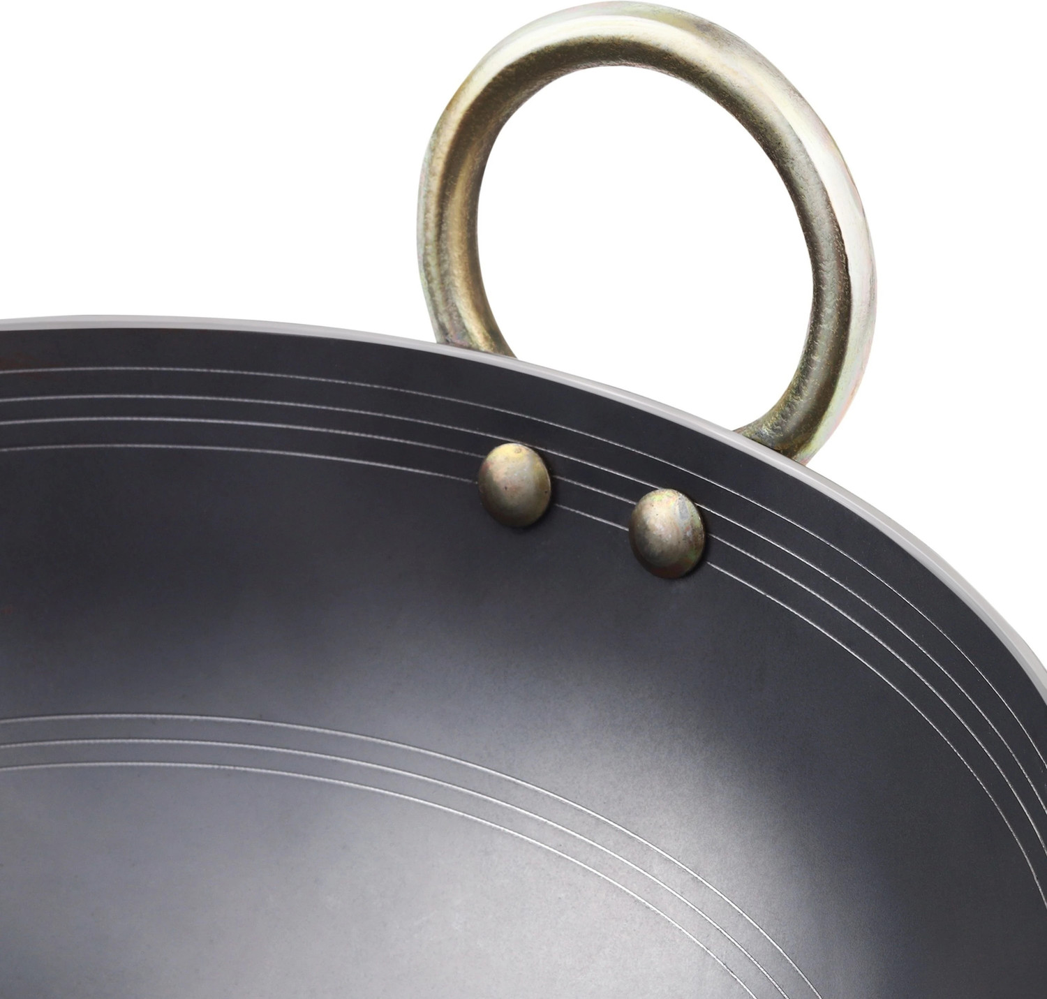 Image of ironize11inchironkadai Kadhai 28 cm diameter 3.5 L capacity (Iron, Induction Bottom)