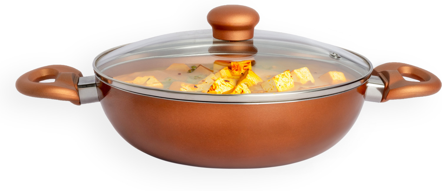 Image of Kreme Sonet Kadhai 2.5 Litre 24 cm diameter with Lid Kadhai 24 cm diameter with Lid 2.5 L capacity