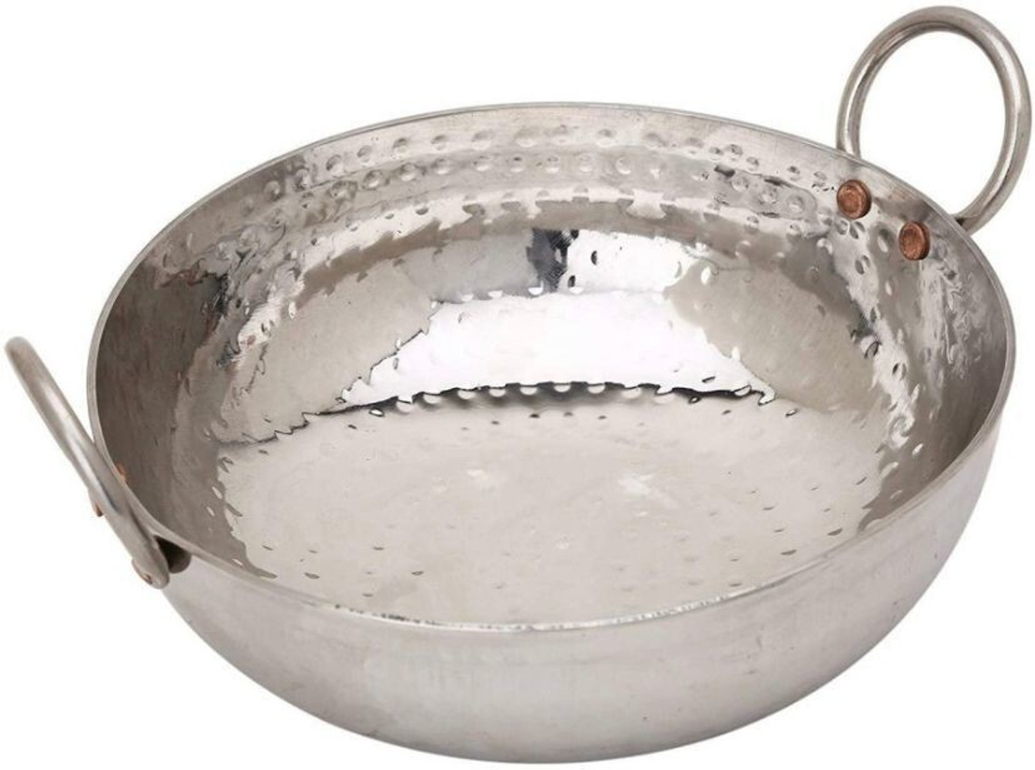 Image of KARMBHUMI KB-12 Kadhai 32 cm diameter 3 L capacity (Stainless Steel)