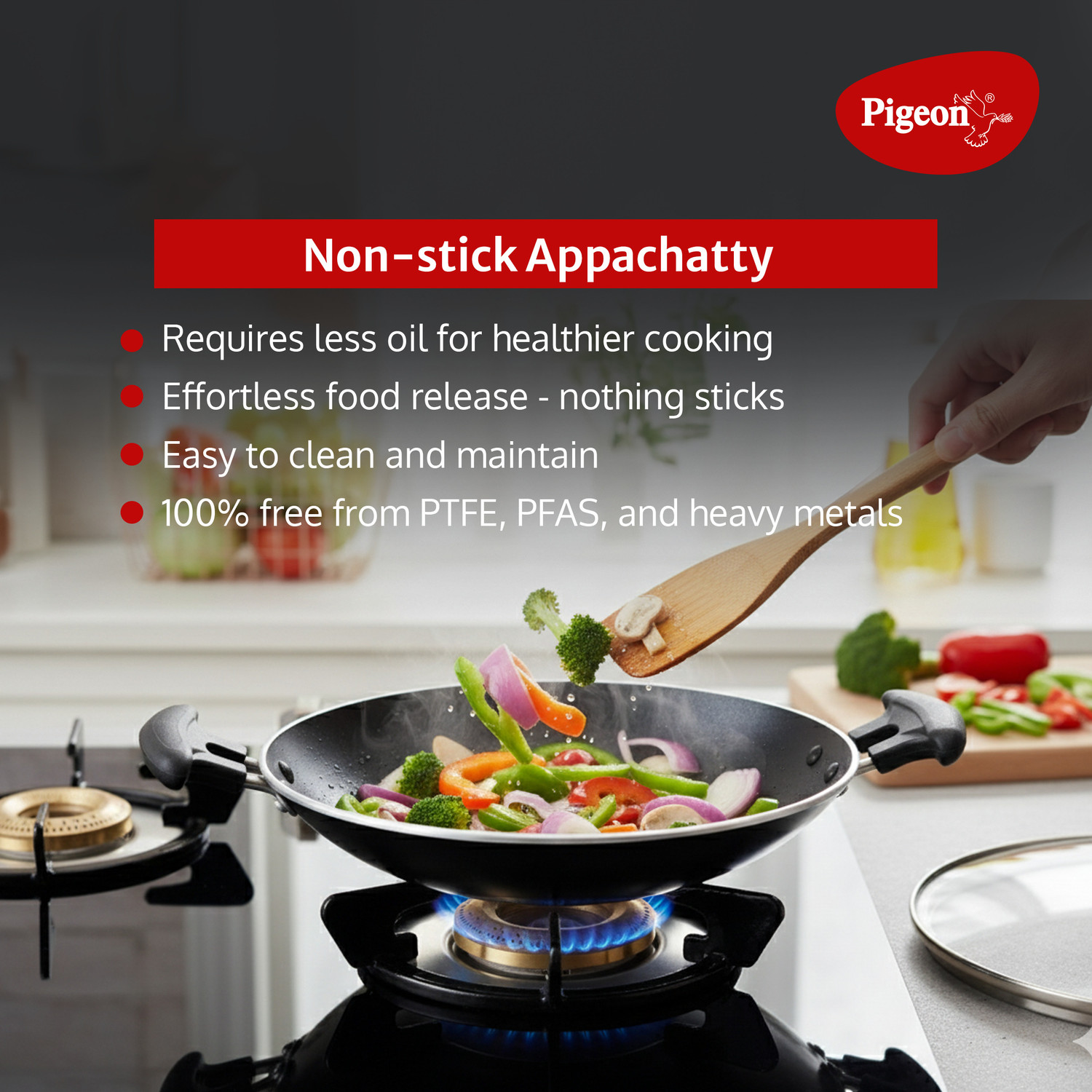 Image of Pigeon Special Appachatty Pan 20 cm diameter with Lid 1.5 L capacity