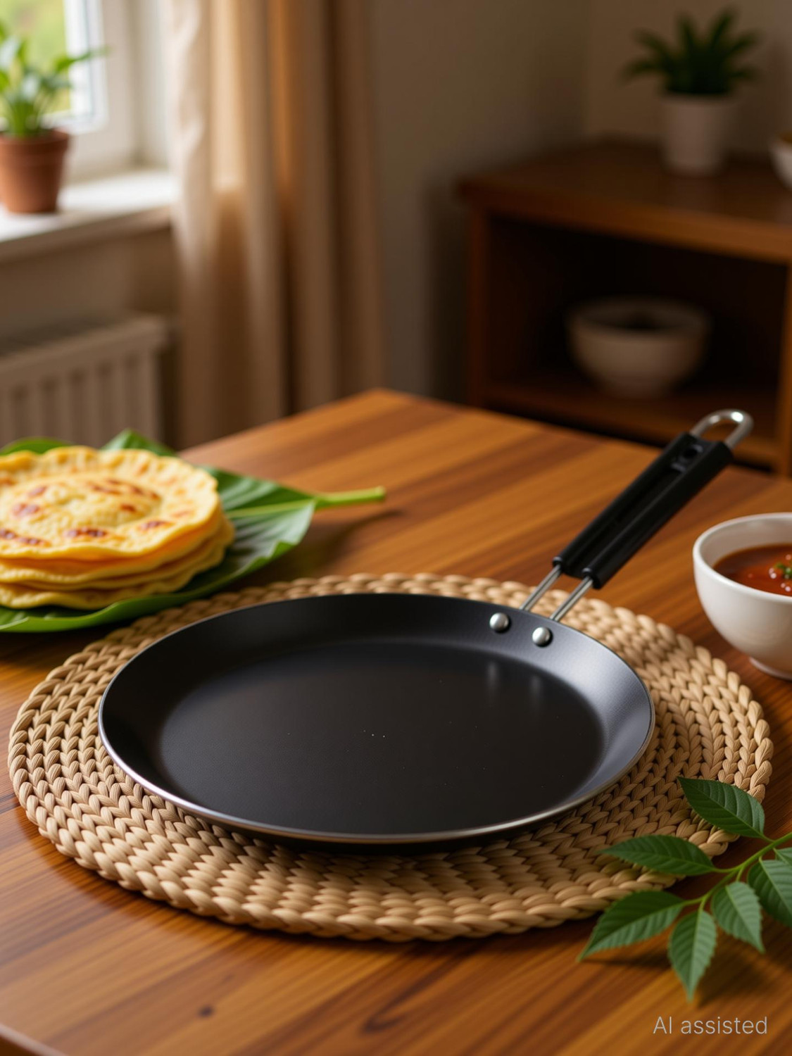 Image of SILVOSWAN Pure Iron Dosa Tawa - Iron Dosa Tawa - 7 Tawa 24 cm diameter