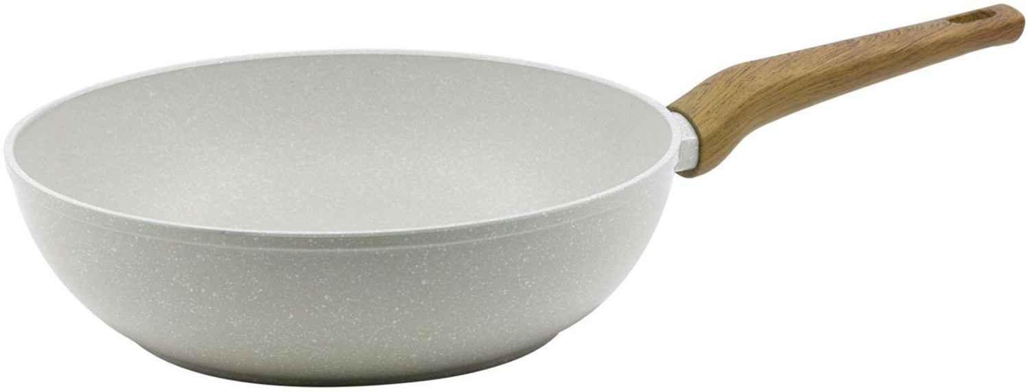 BERGNER Naturally Forged Aluminum Less Oil Use Wok 3 L capacity 28 cm diameter