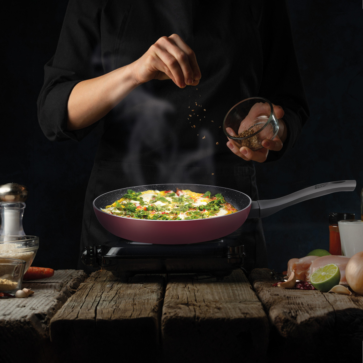 Image of MILTON Fry Pan 22 cm diameter with Lid 1.4 L capacity