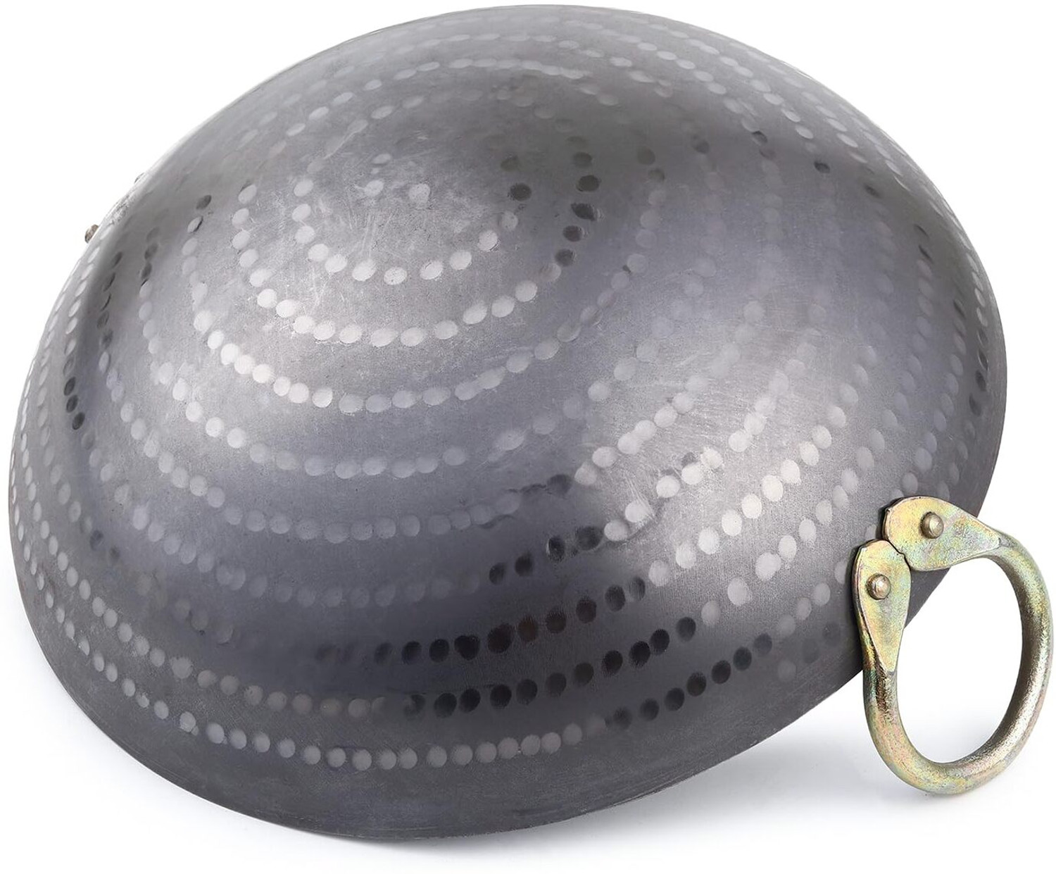Image of Ptr Handmade Iron Matthar Kadai | Hammered Kadai with Handle for Kitchen Kadhai 36 cm diameter 4 L capacity