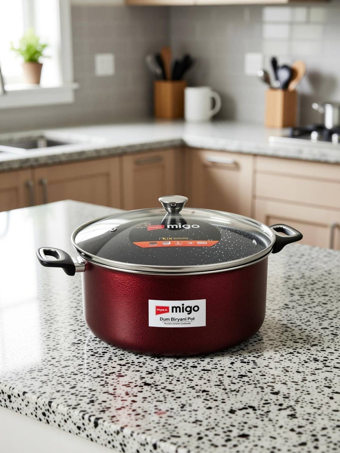 IMPEX 10L Non Stick Dum Biryani Pot - Image 4