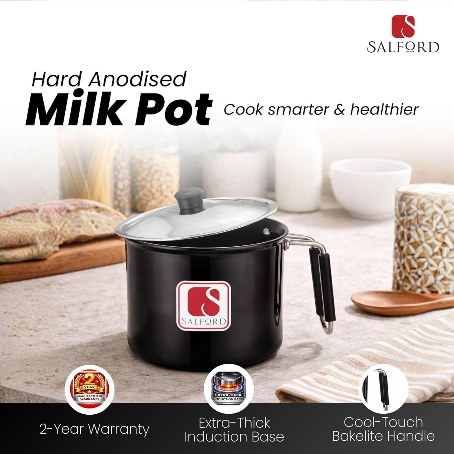 Image of Salford Pot 18 cm diameter 2.25 L capacity with Lid