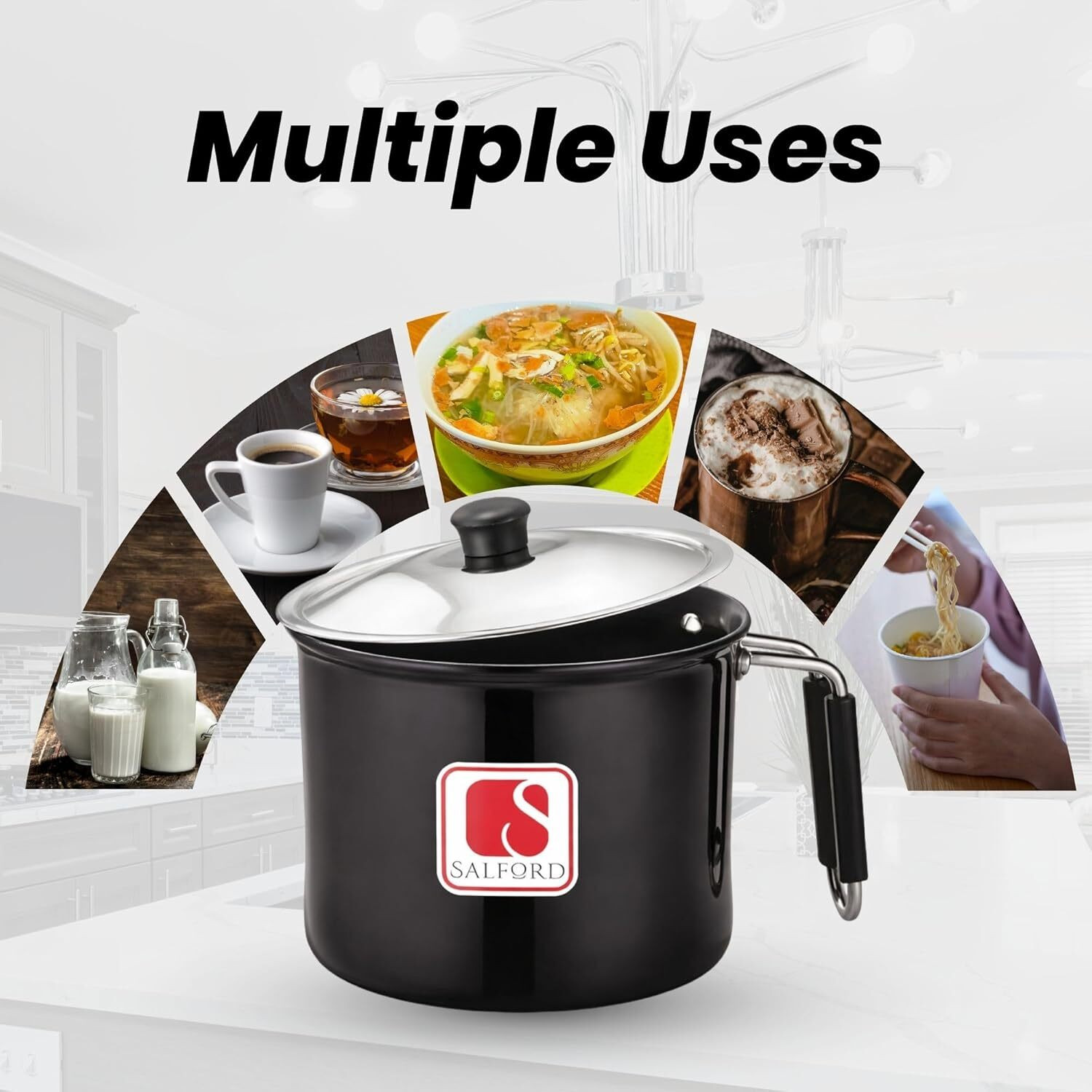 Image of Salford Pot 18 cm diameter 2.25 L capacity with Lid