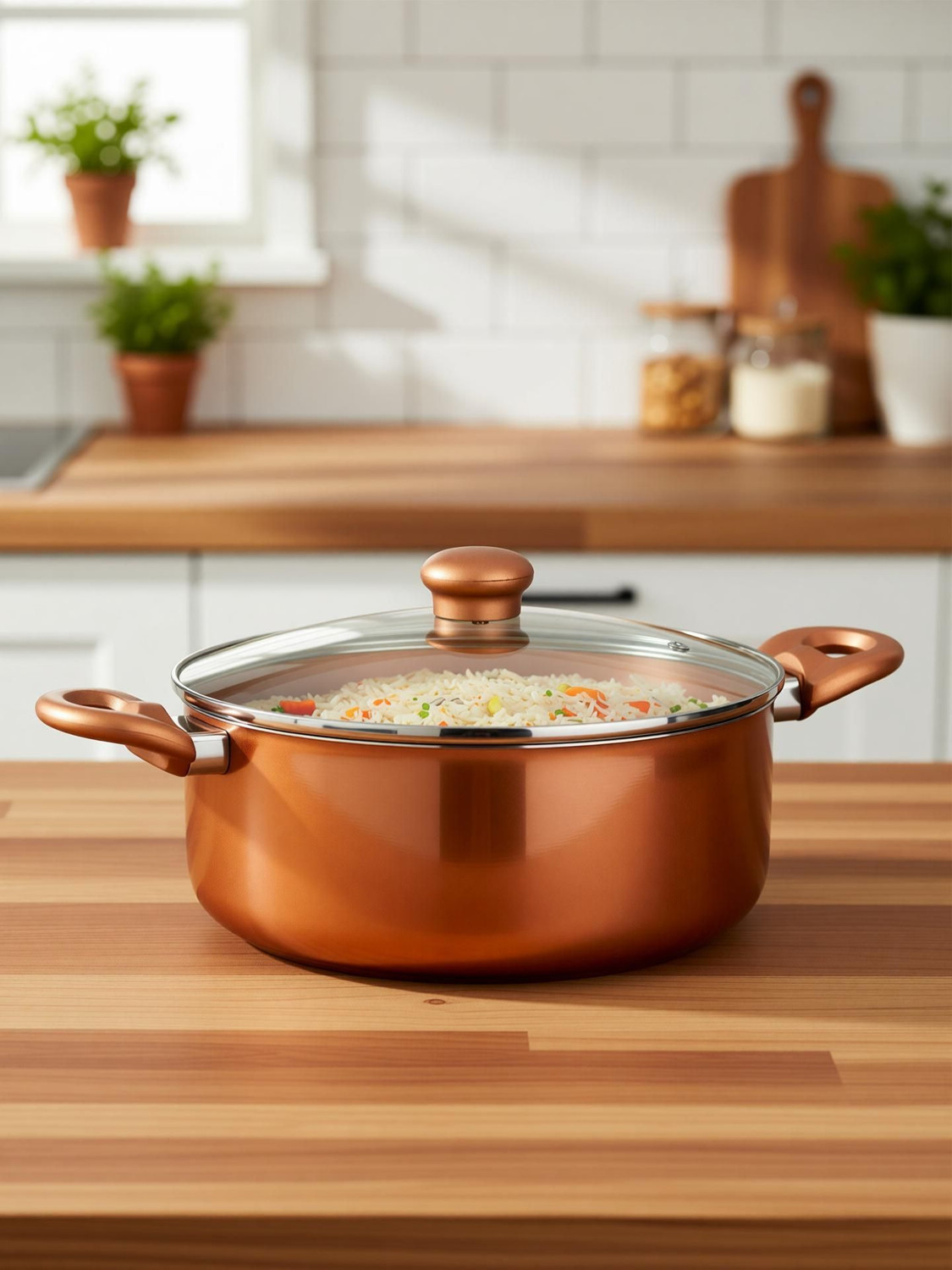Image of Kreme Sonet Biriyani / Casserole Pot 25.5 cm diameter 4.5 L capacity with Lid