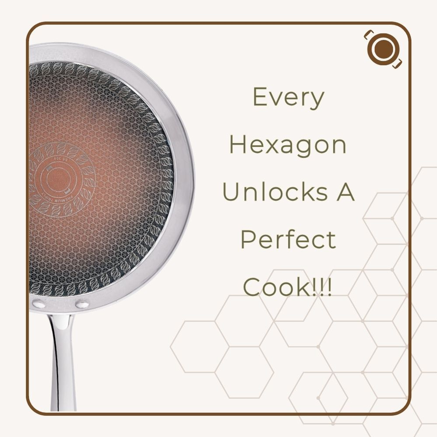 Image of THE CHEF STORY Triply with Ceramic Coating Tawa 30 cm diameter