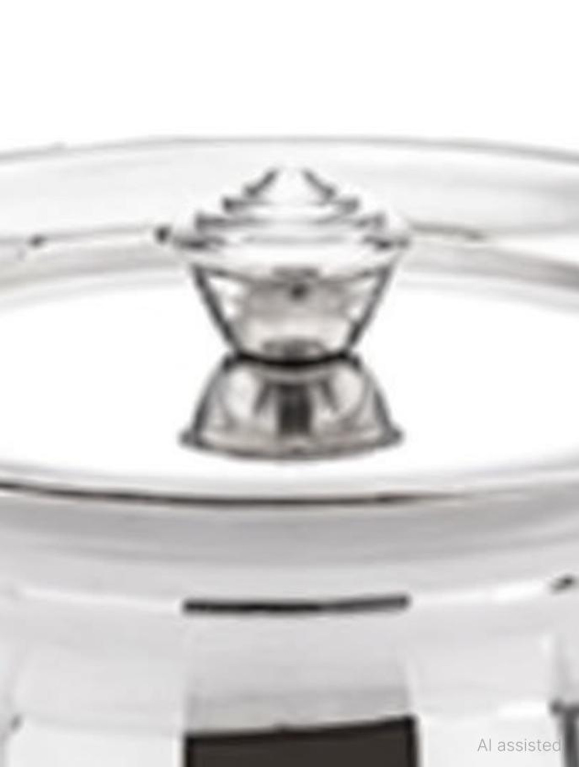 Image of AadiVeer 20G Stainless Steel Handi | Milk Pot | Steel Pot | Dahi Handi With Lid Pot 12 cm, 13 cm diameter 0.7 L, 1 L capacity with Lid