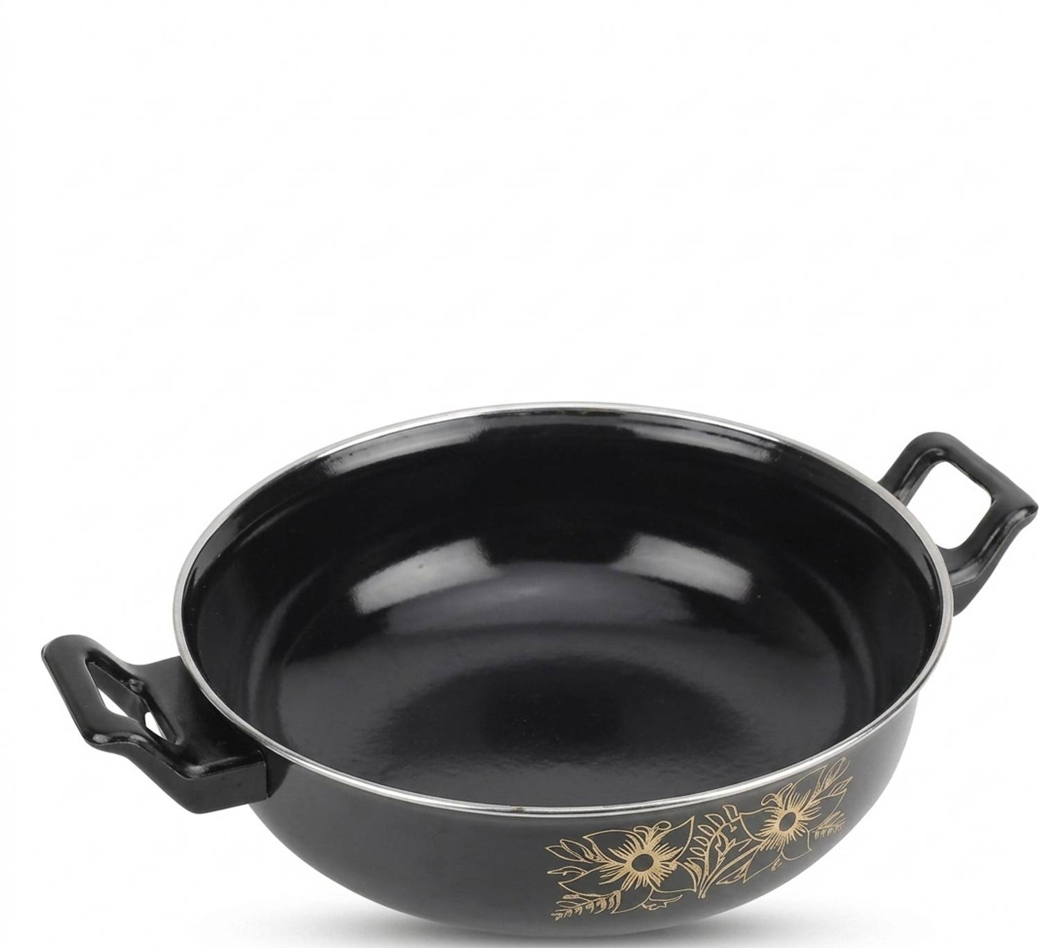 Jainpet Classic Non-Stick coocking kadhai Kadhai 26 cm diameter 3 L capacity — Kadai & Handi