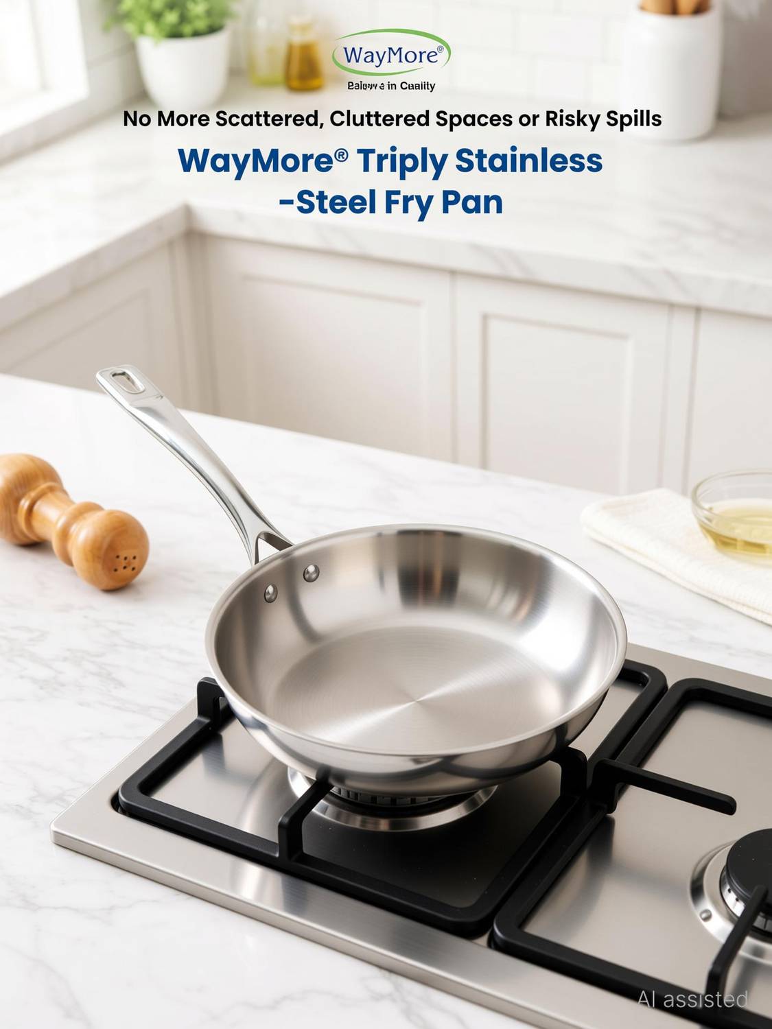 WAYMORE Triply Frying Pan 22 cm - Image 2
