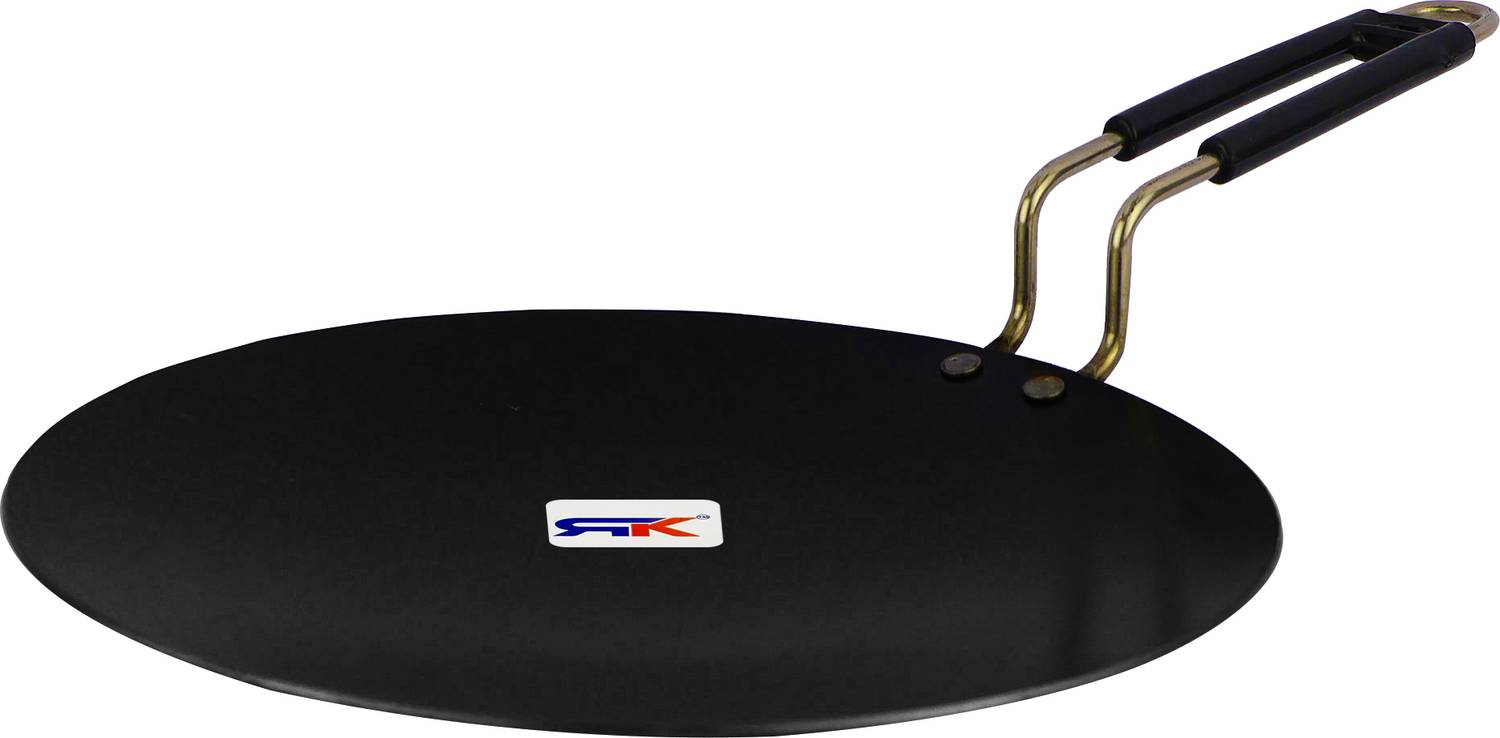 Rk Pre Seasoned Iron Tawa Heavy Weight Roti Chapati Tawa Tawa 25 cm diameter — Tawa & Griddles