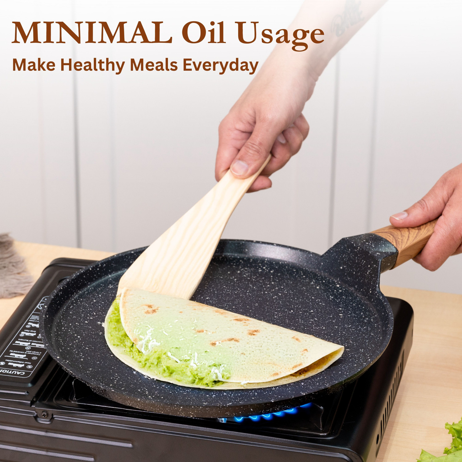 Image of Kreme CeraStone Granite Tawa 28 cm diameter (Aluminium, Non-stick, Induction Bottom)
