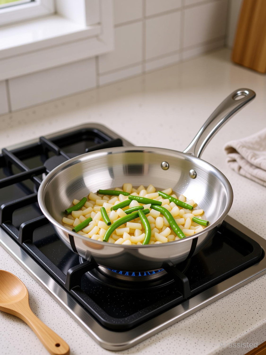 Image of Classic Essentials Triply Fry Pan, 3 Layer Stainless Steel Fry Pan 20 cm diameter 1 L capacity