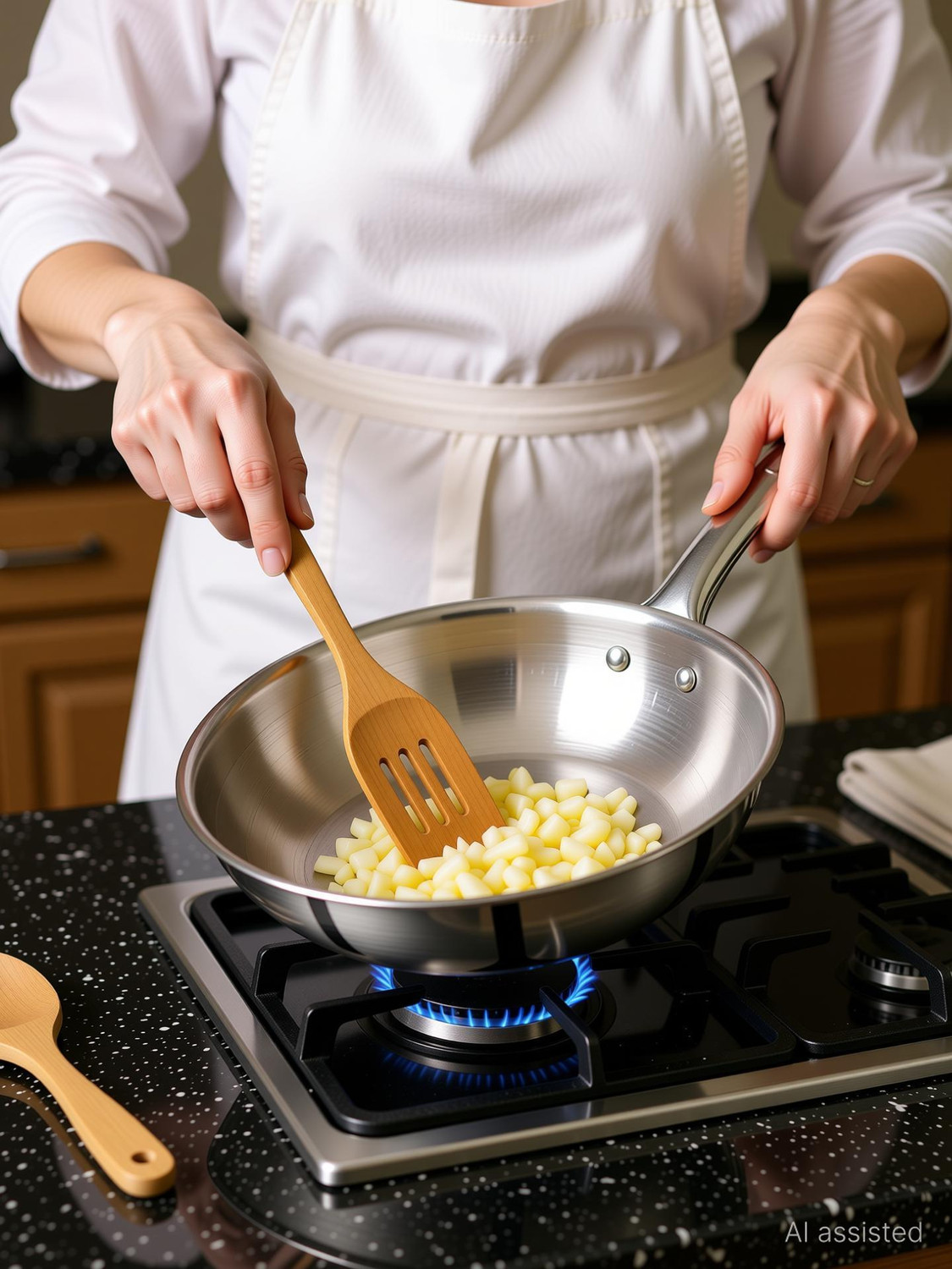 Image of Classic Essentials Triply Fry Pan, 3 Layer Stainless Steel Fry Pan 20 cm diameter 1 L capacity