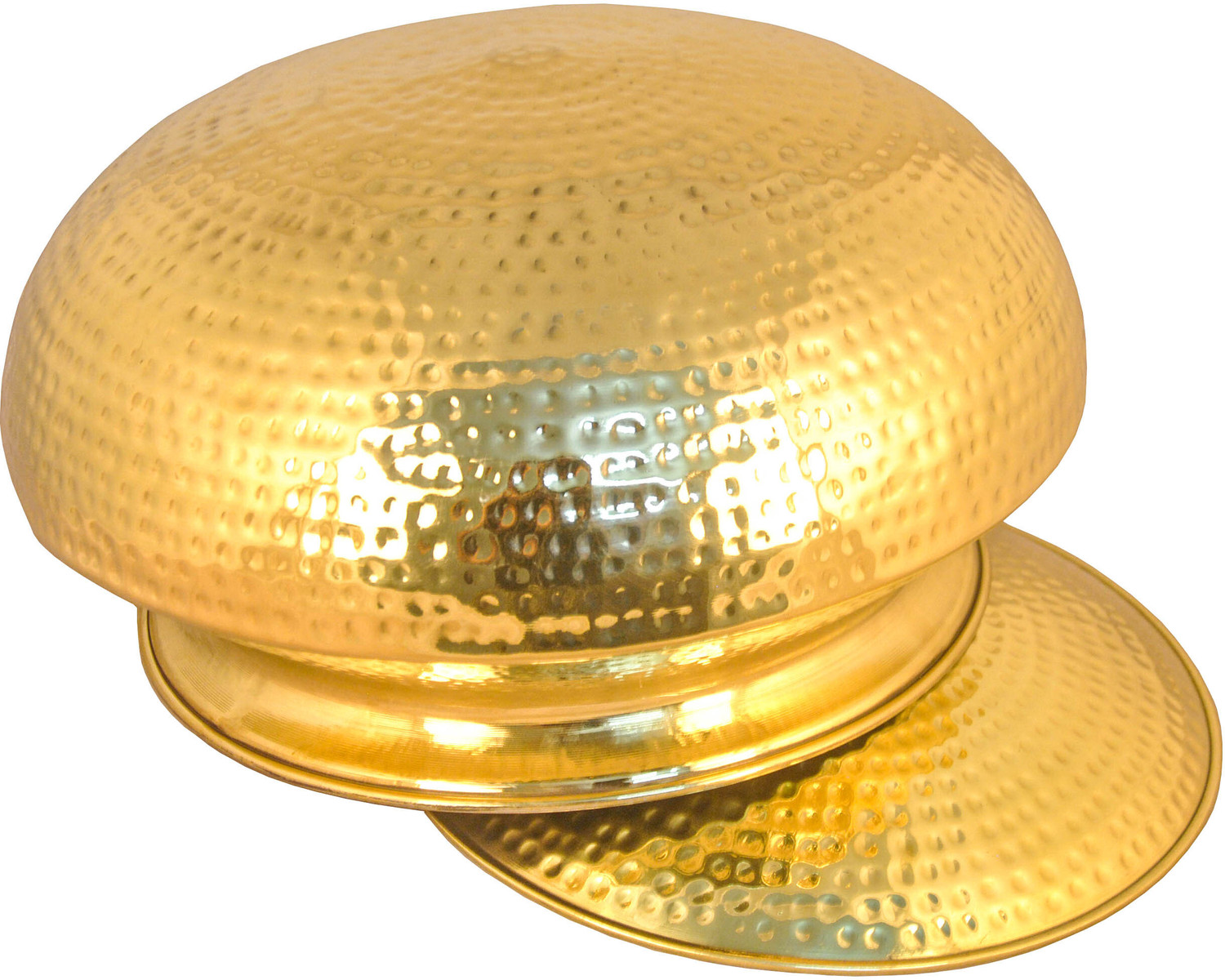 Image of Shivshakti Arts Brass Hammered Biryani Handi Chaffing Dish Patili with Lid,Tin Lining,Cookware Handi 15 L with Lid