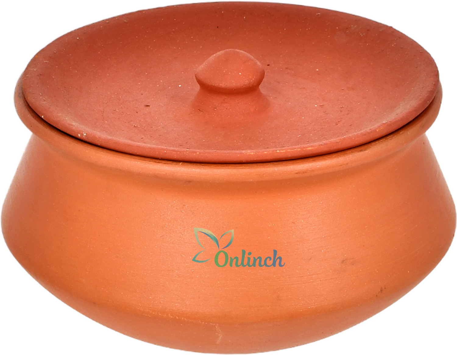 Image of Onlinch 2000 ML Handi Dhai jamane ke handi for clay Handi 2 L with Lid