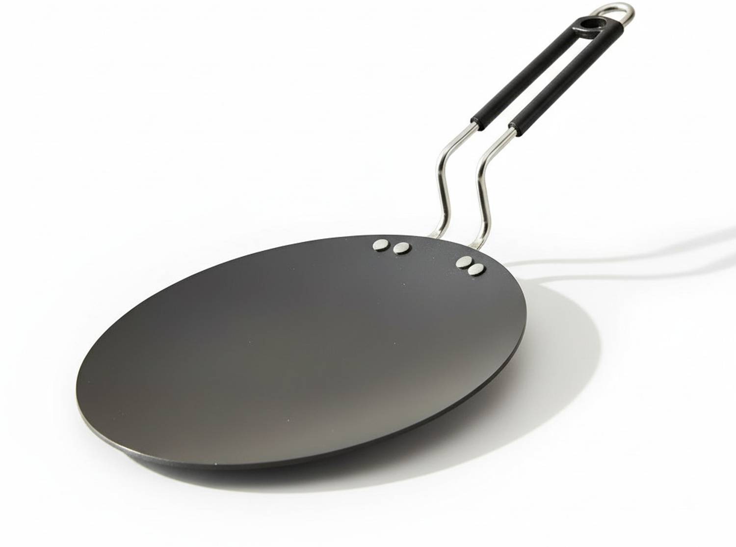 ENTERPRISESYR Pure Iron Roti Tawa with Strong SS Wire Handle | Tawa 25 cm diameter — Tawa & Griddles