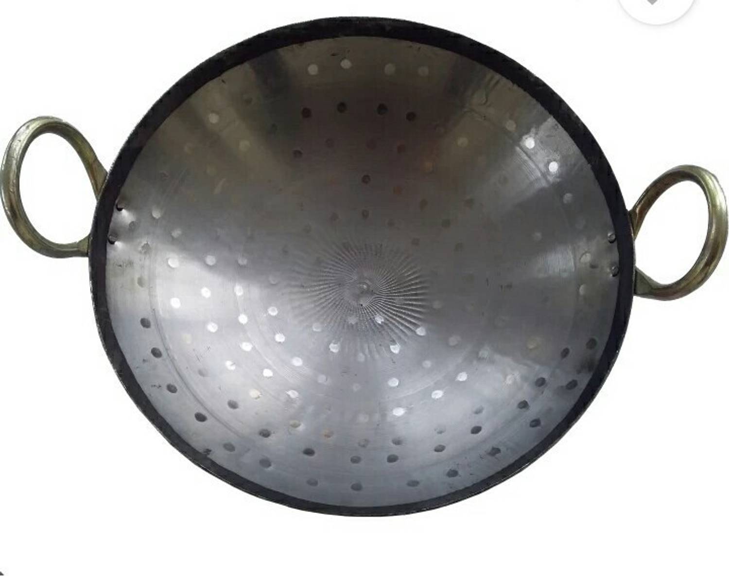 BRRL Lokhand Iron Kadhai Large Heavy Cooking Pan Kadhai 33 cm diameter 3 L capacity