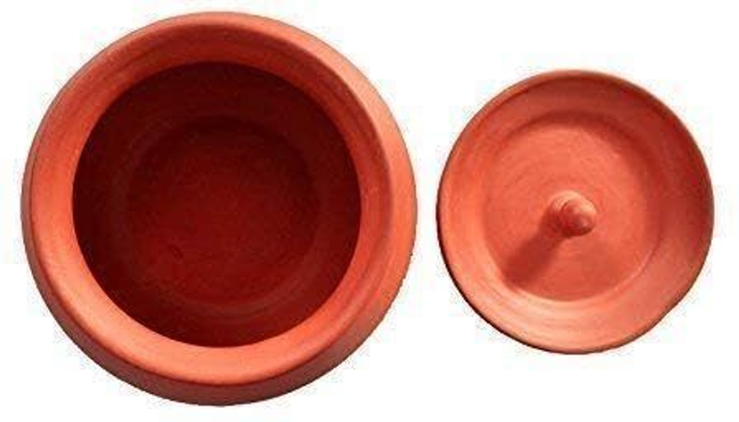 Image of KitchenA Clay Dahi Handi 1200ml | Mitti Ki Dahi Handi | Mitti Ka Dahi Pot for Curd Handi 1 L with Lid