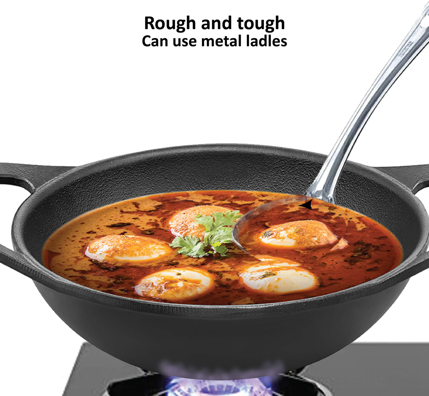 Image of Hawkins Futura Deep Fry Pan with Glass Lid (CIK35G) Kadhai 26 cm diameter with Lid 3.5 L capacity