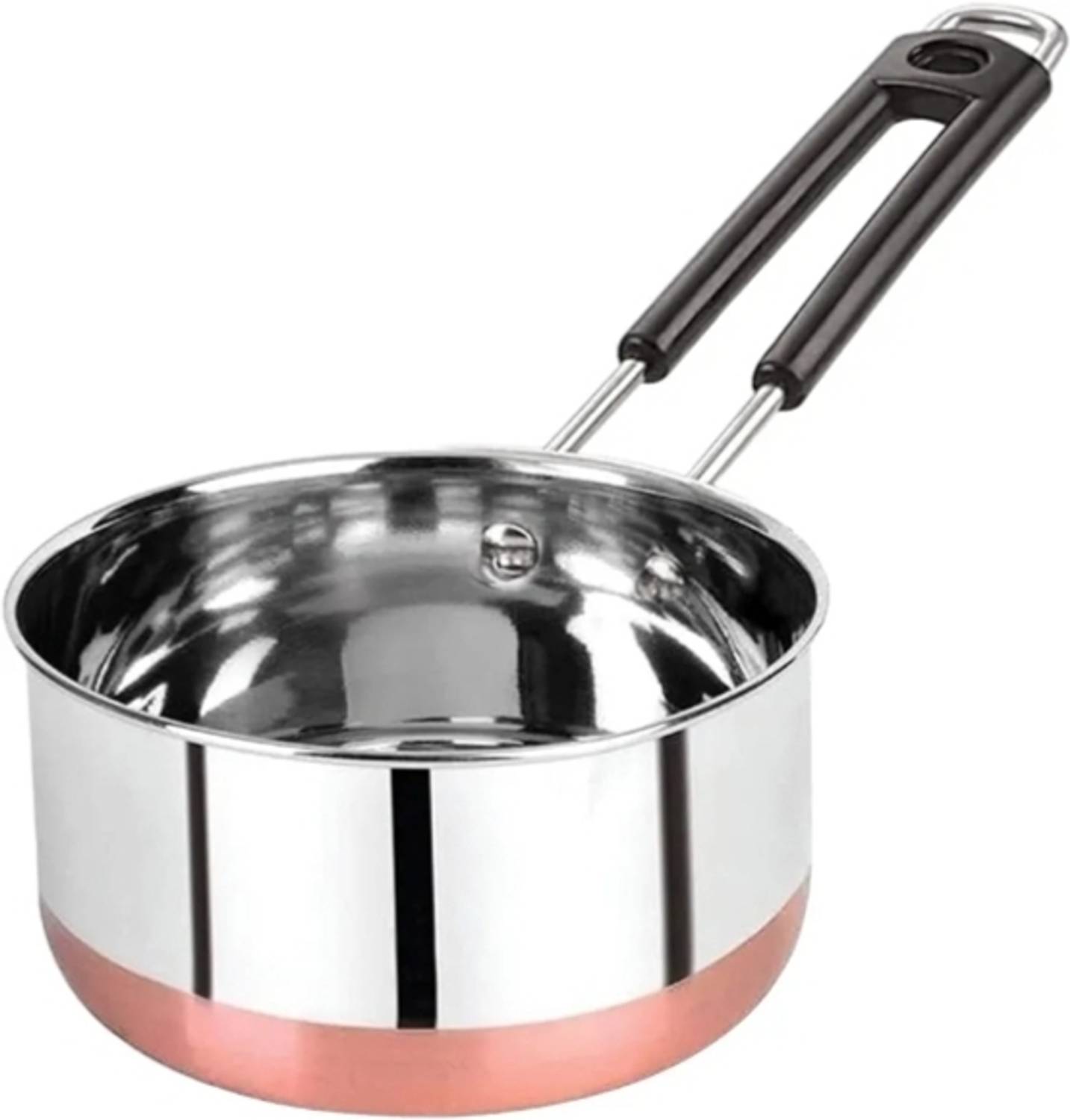BLkitchenmart Stainless Steel Copper bottom Sauce Pan / MILK PAN / TEA PAN Sauce Pan 17 cm diameter 1.5 L capacity