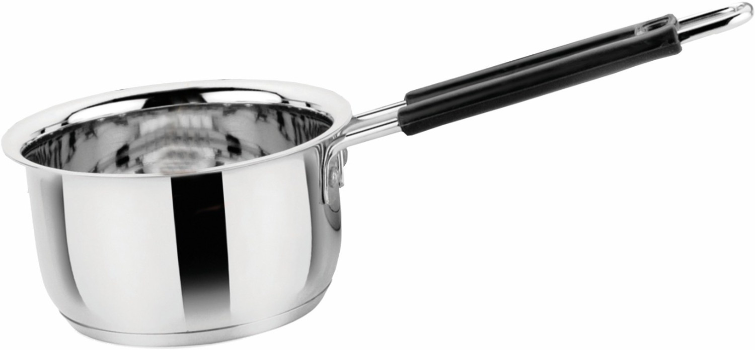 Image of PRABHA Saucepan | Saucepan Stainless Steel | Saucepan Induction Base | Tea Saucepan Sauce Pan 19.1 cm diameter 2.8 L capacity (Stainless Steel, Induction Bottom)