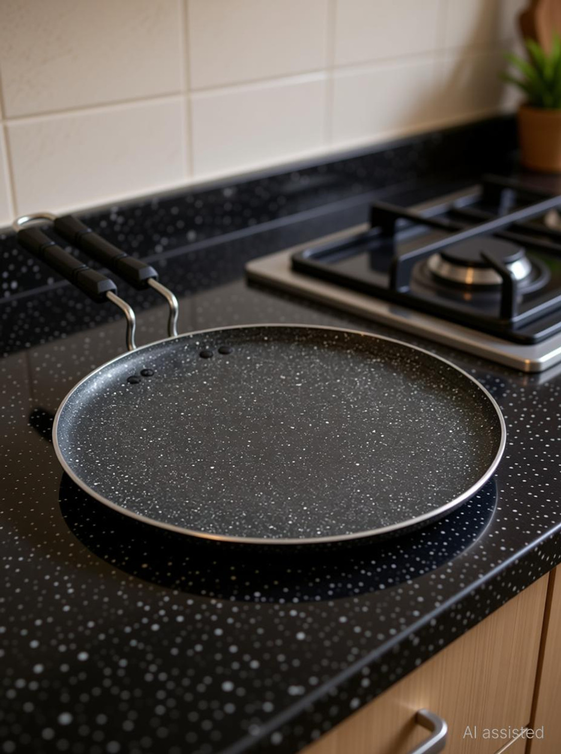 Image of BLAL 30cm Smart Tawa Multi-Purpose Roti and Chapati Tawa Dosa Tawa Tawa 30 cm diameter with Lid